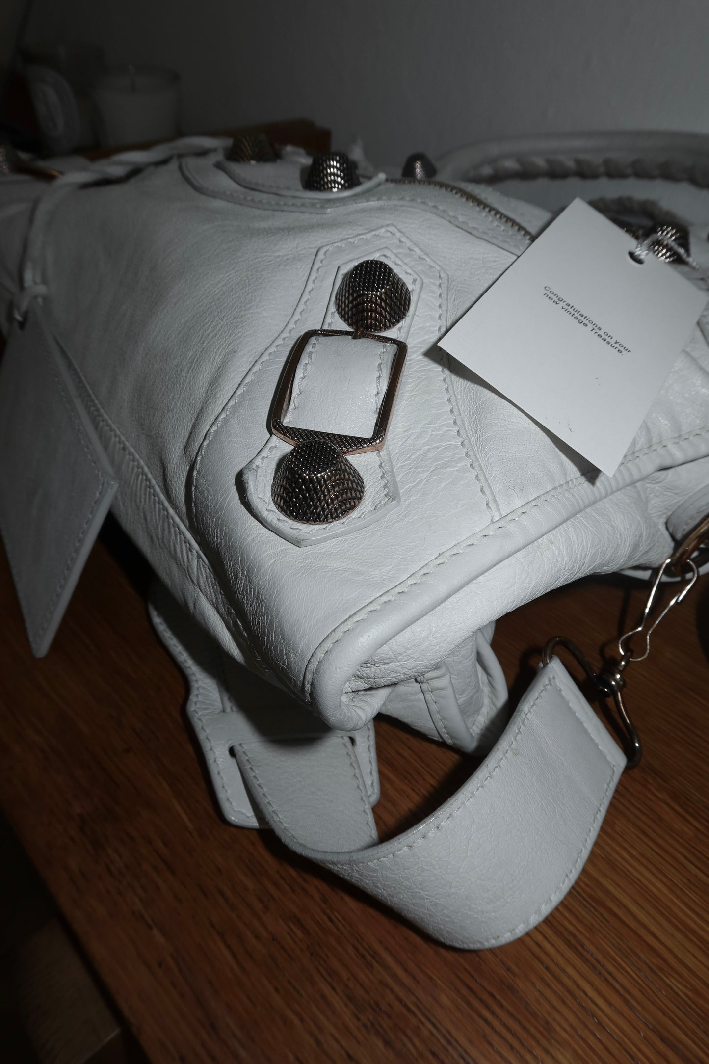 BALENCIAGA CITY BAG CREAM