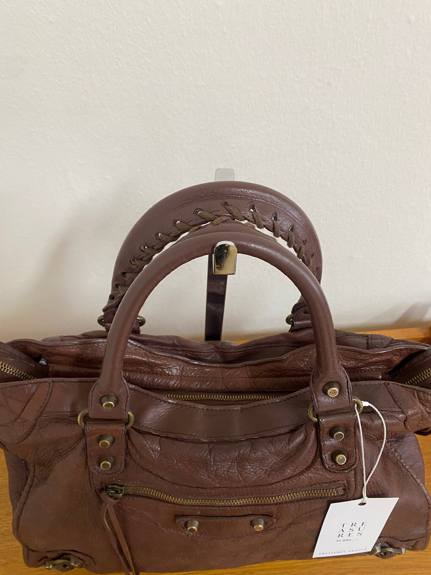 BALENCIAGA CITY BAG IN DARK BROWN