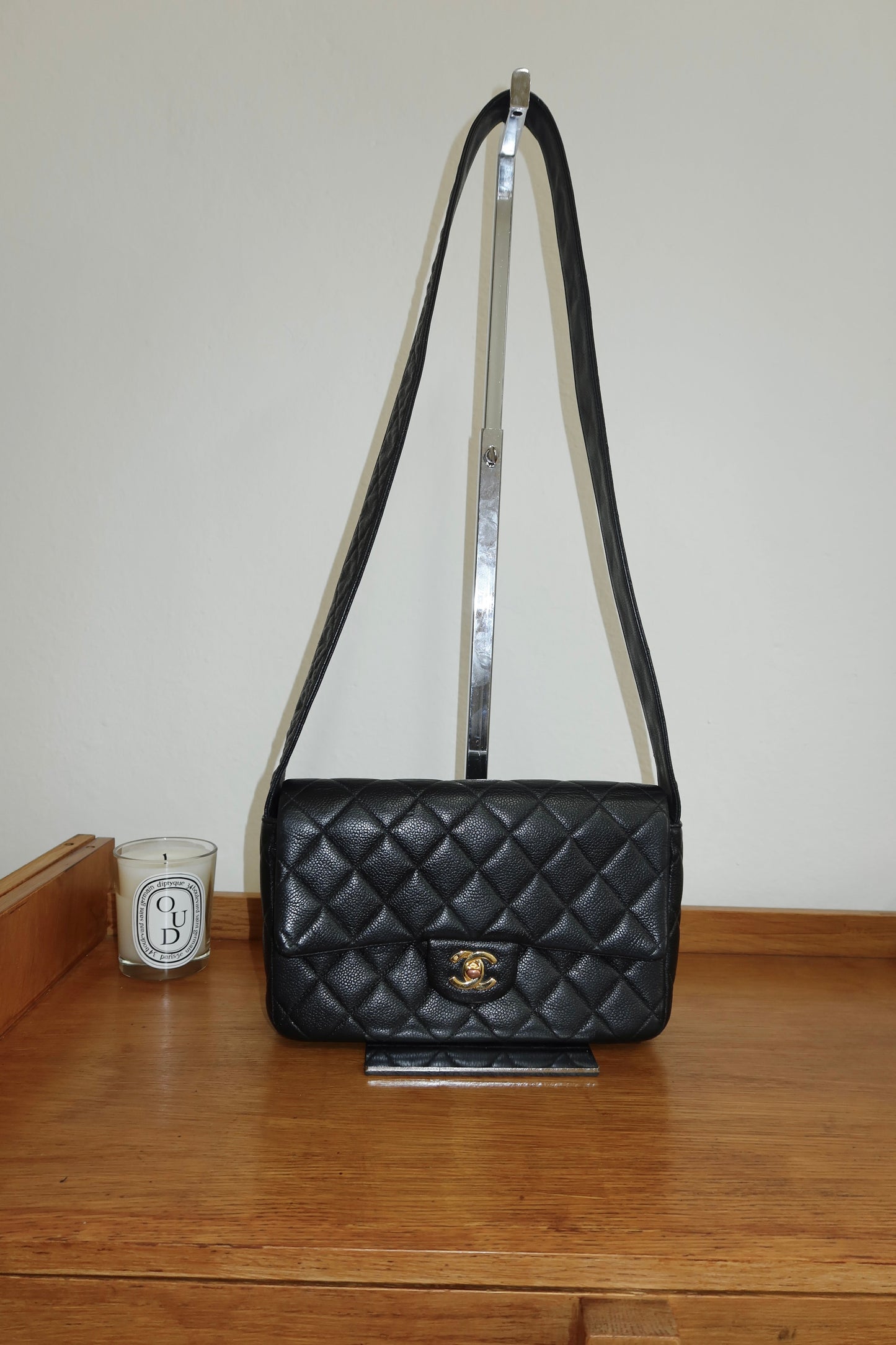 CHANEL CAVIAR SINGLE FLAP BAG