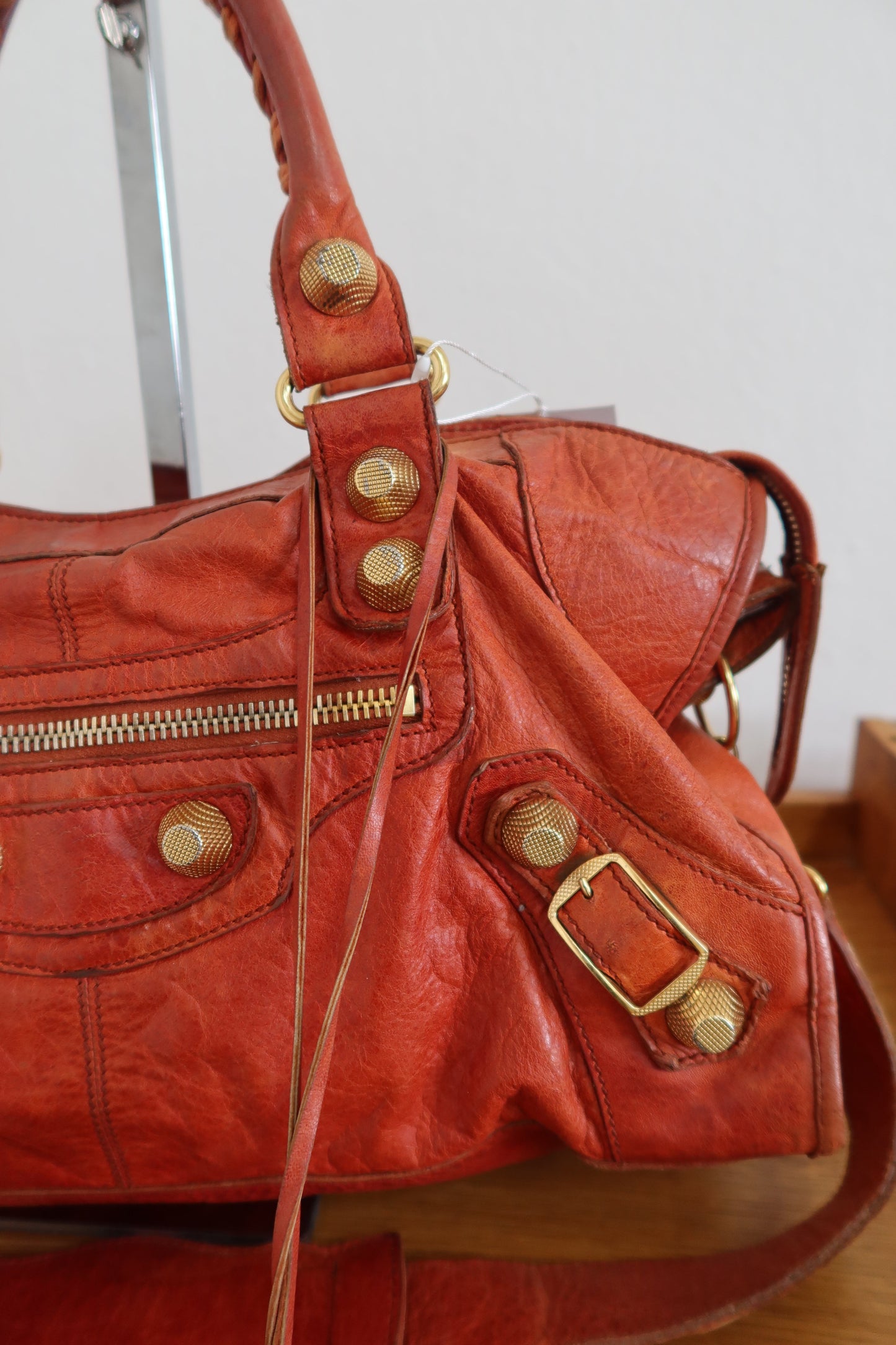 BALENCIAGA CITY BAG IN ORANGE