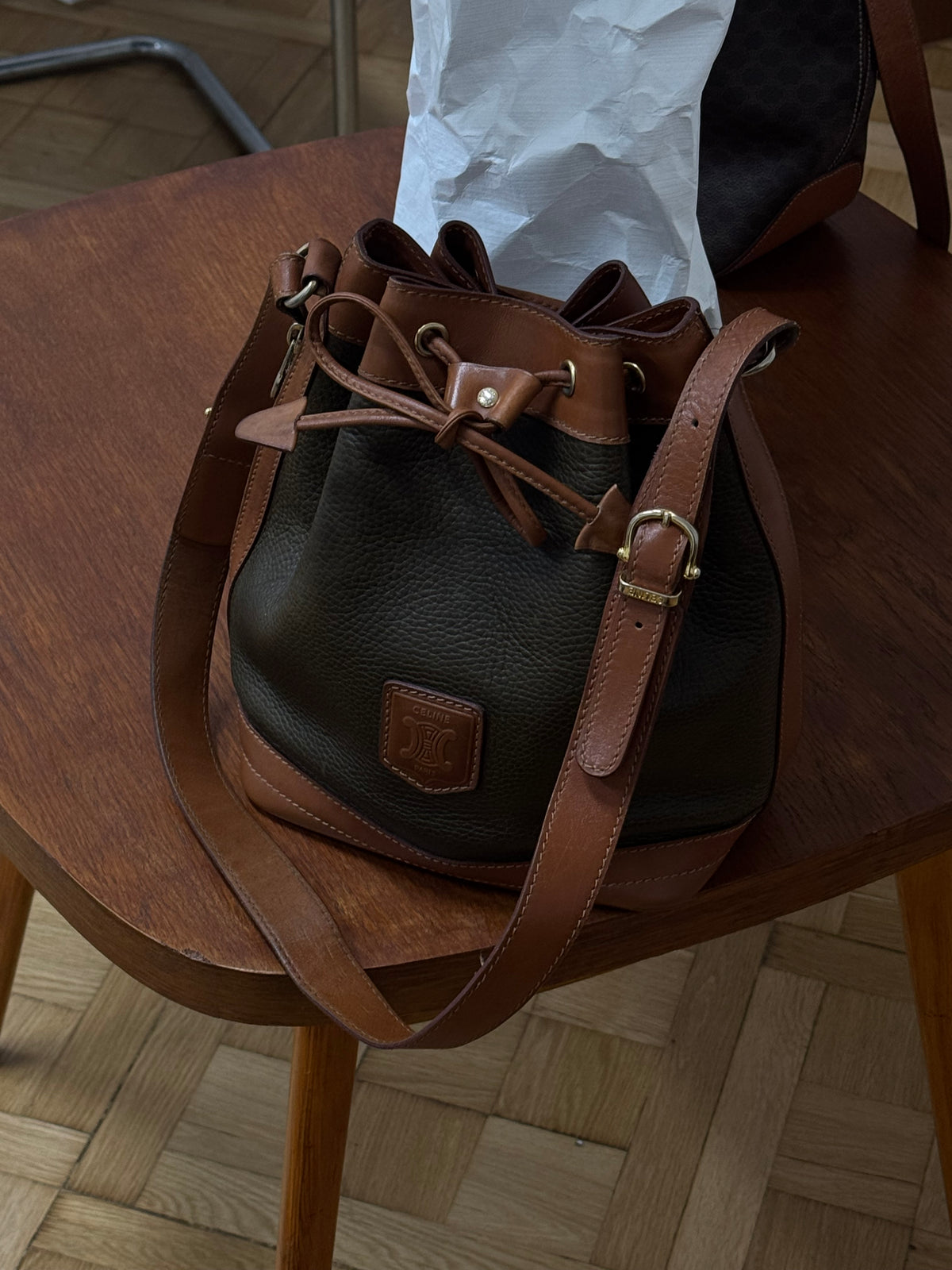 CELINE TRIOMPHE BUCKET BAG