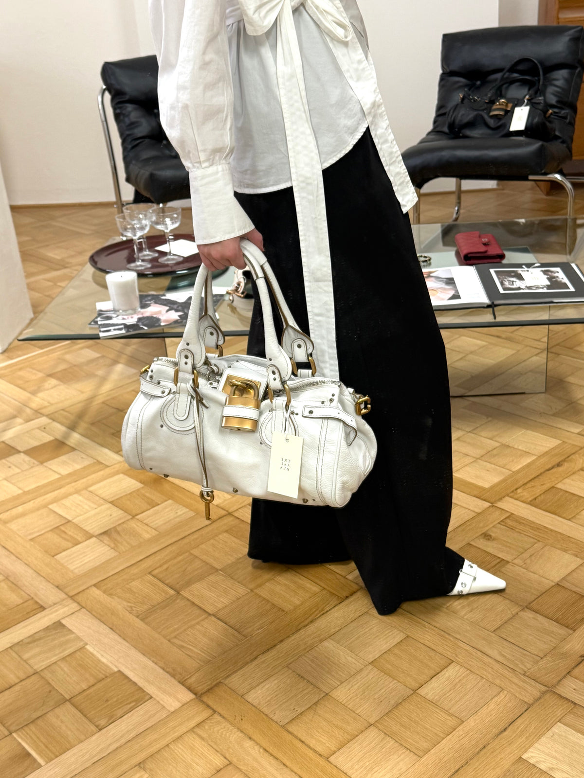 CHLOÉ PADDINGTON WHITE