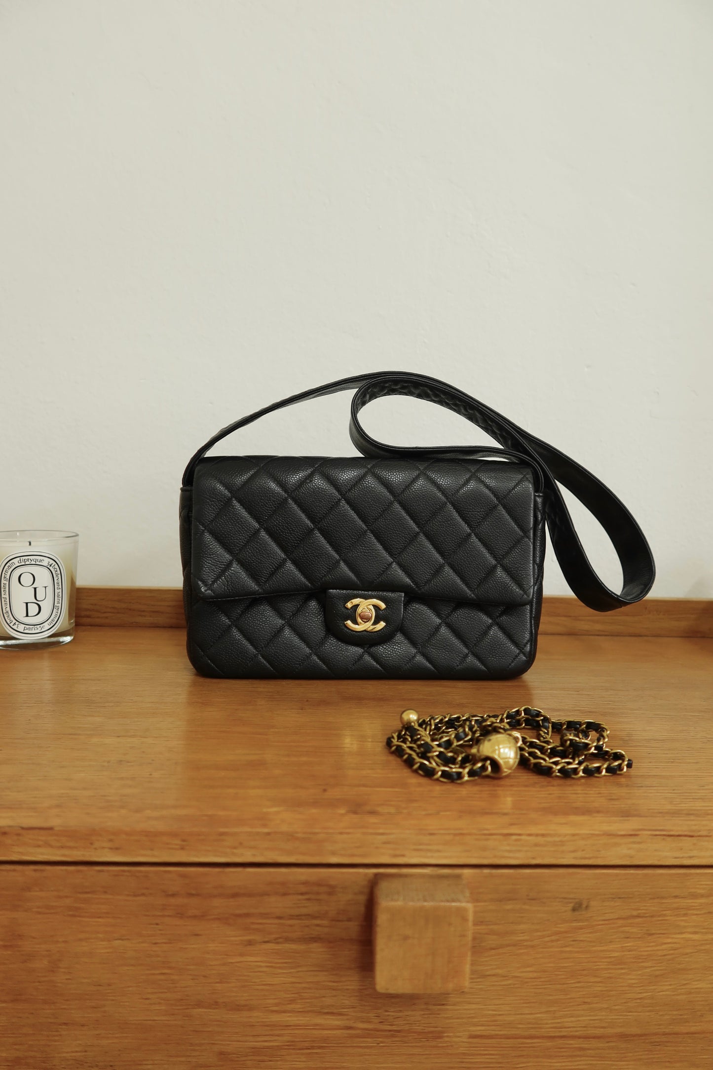 CHANEL CAVIAR SINGLE FLAP BAG
