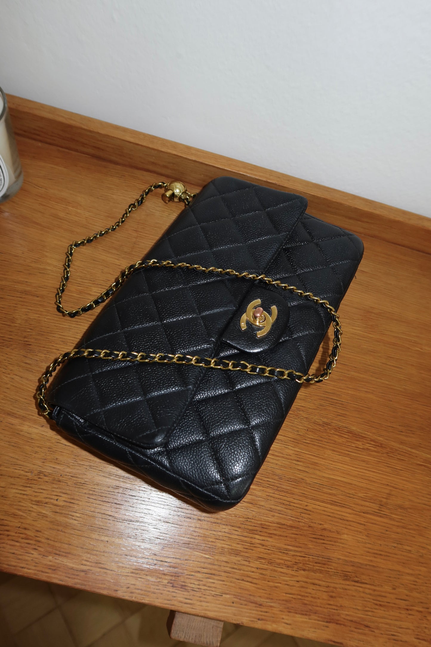 CHANEL CAVIAR SINGLE FLAP BAG