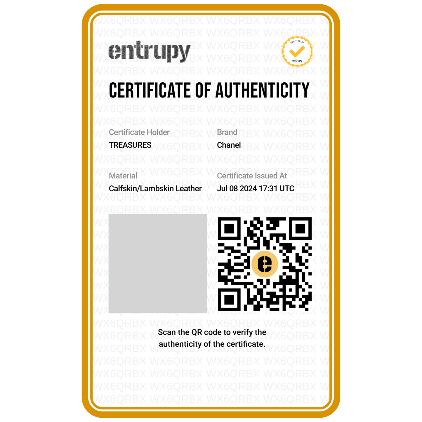 entrupy certifikát k nákupu
