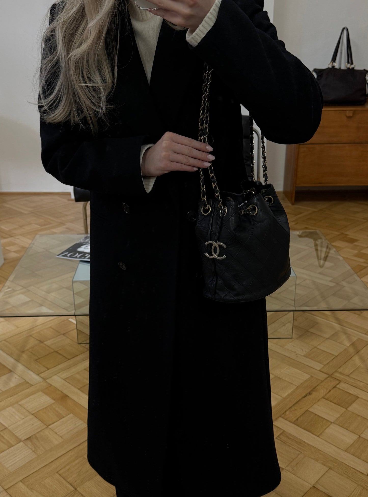 CHANEL BUCKET BAG & POUCH