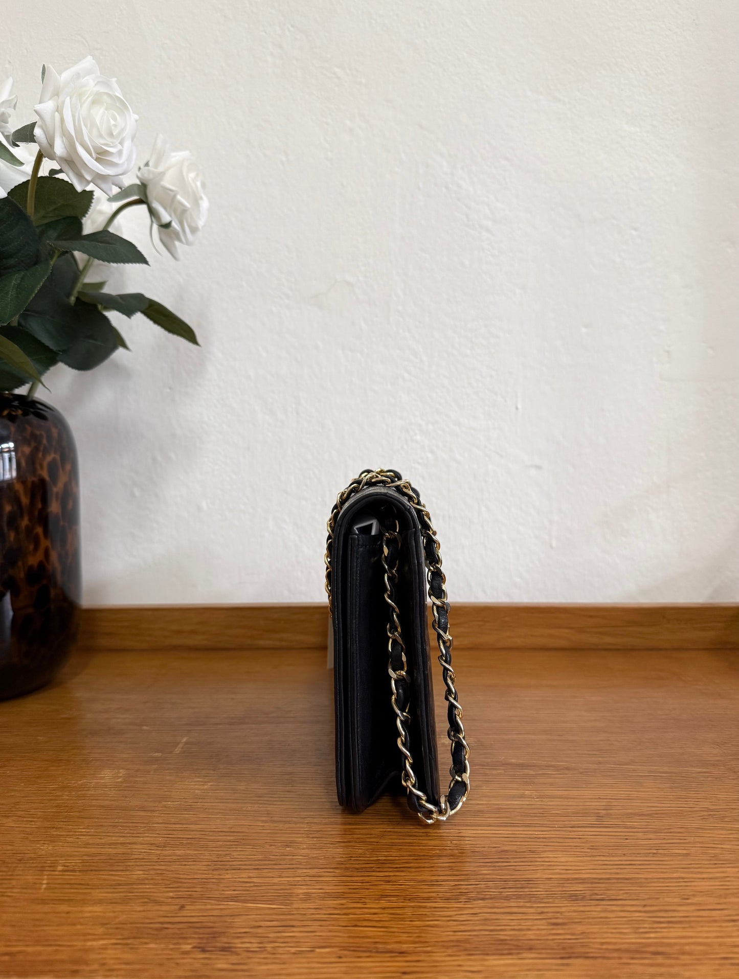 CHANEL FULL FLAP LAMBSKIN BLACK