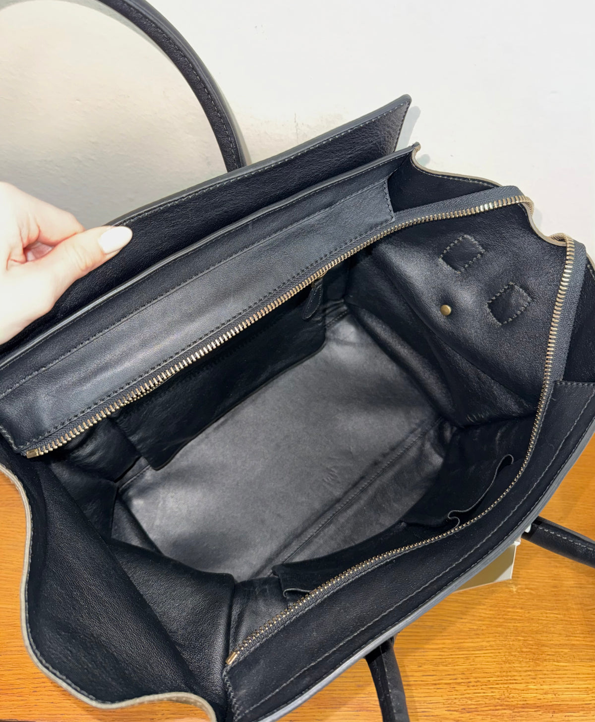 CELINE LUGGAGE BY PHOEBE PHILO SUEDE BAG