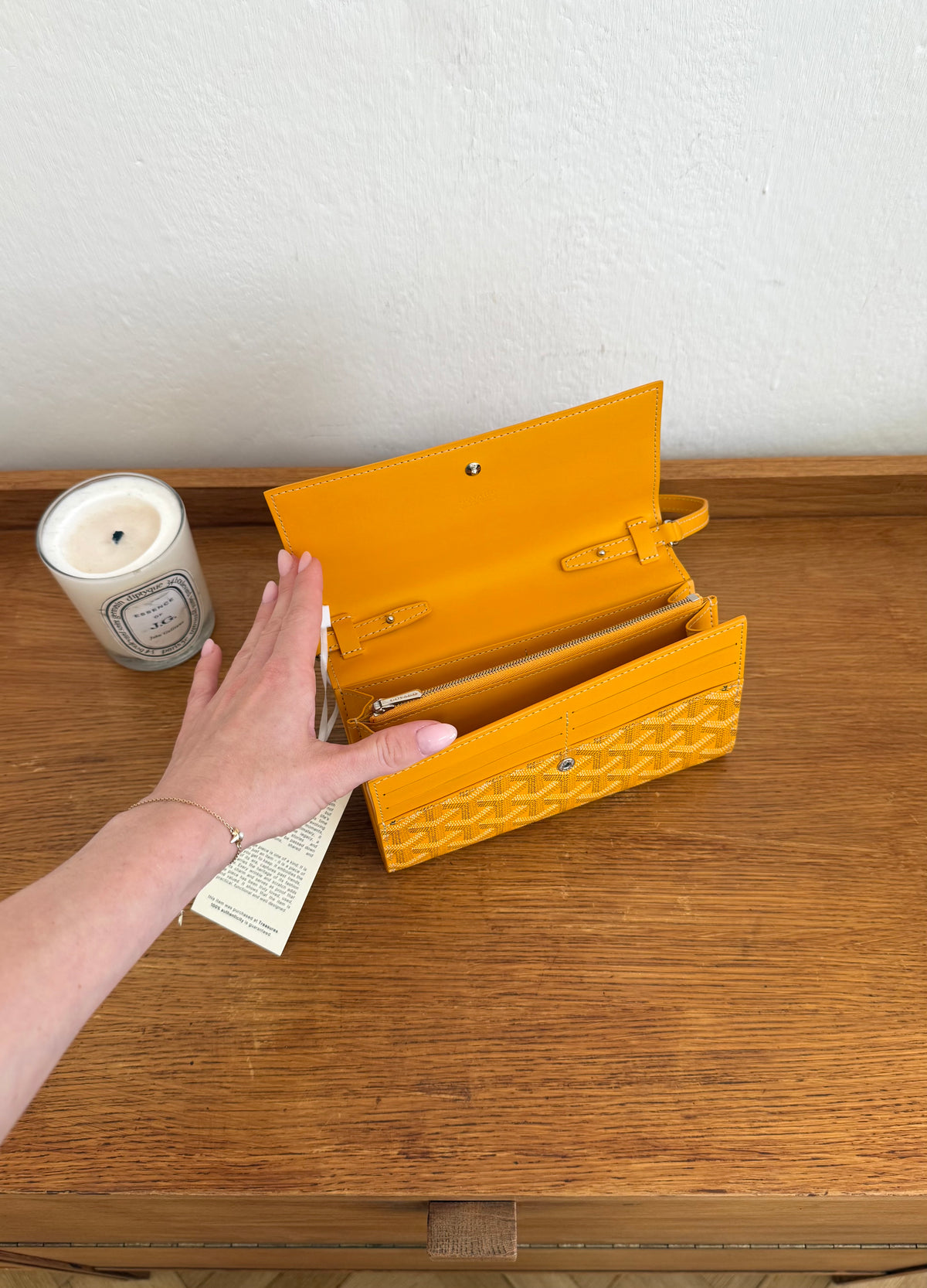 Goyard Varenne ve žluté barvě s monogramem Goyard, foto 14