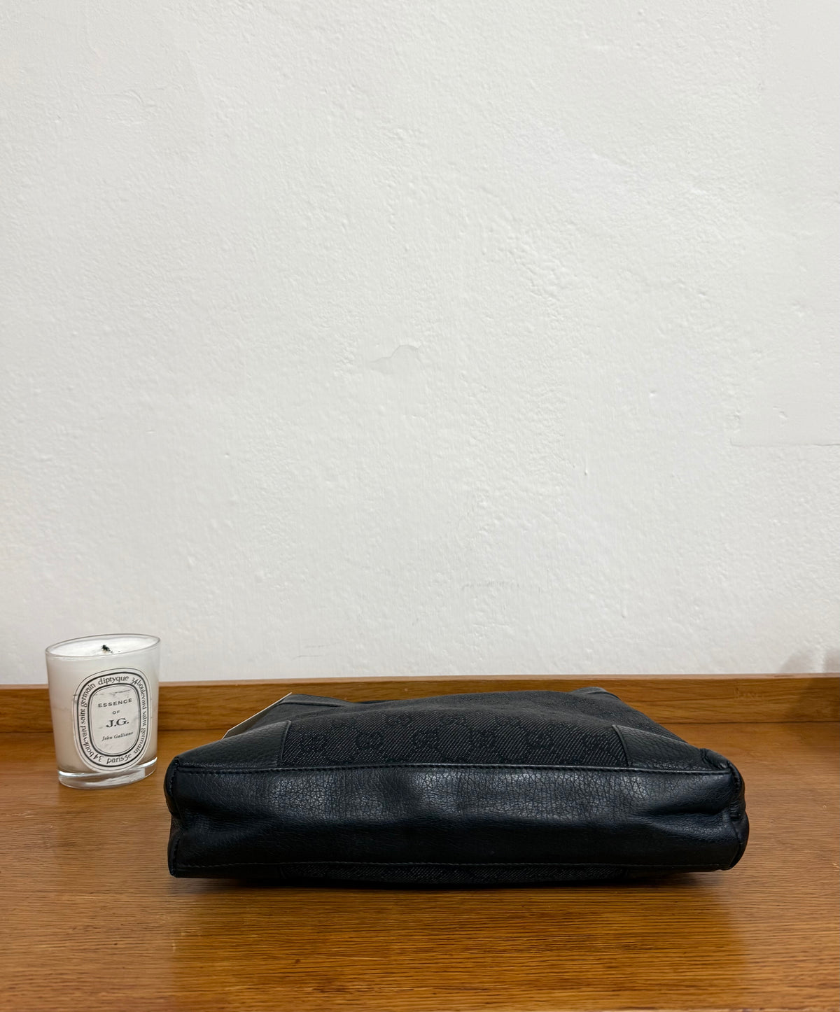 GUCCI GG MONOGRAM SHOULDER BAG BLACK