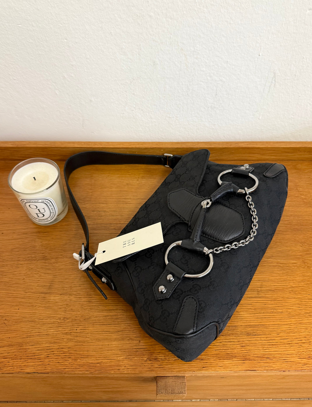 GUCCI HORSEBIT SHOULDER BAG GG