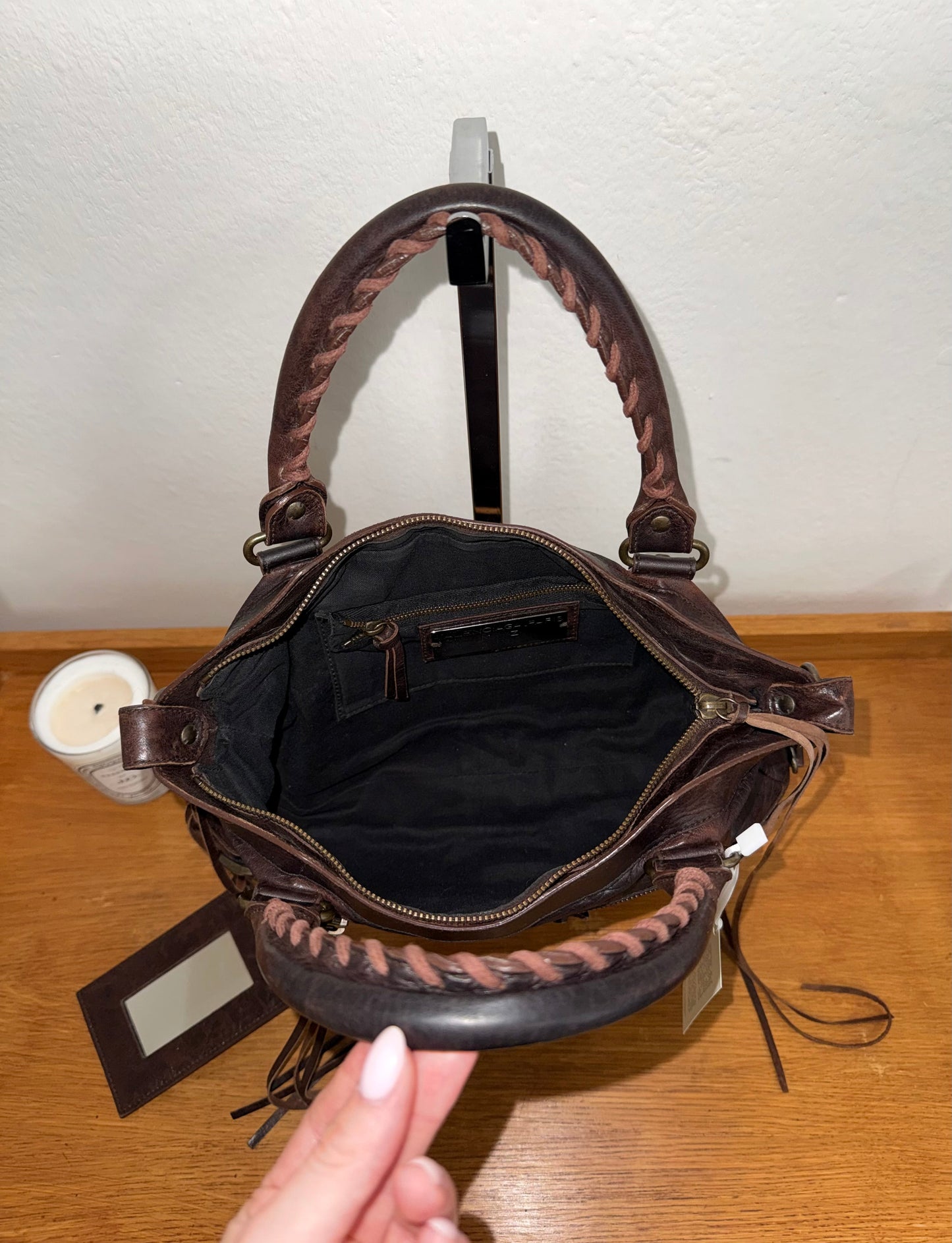 BALENCIAGA FIRST “SMALL CITY” BAG BROWN