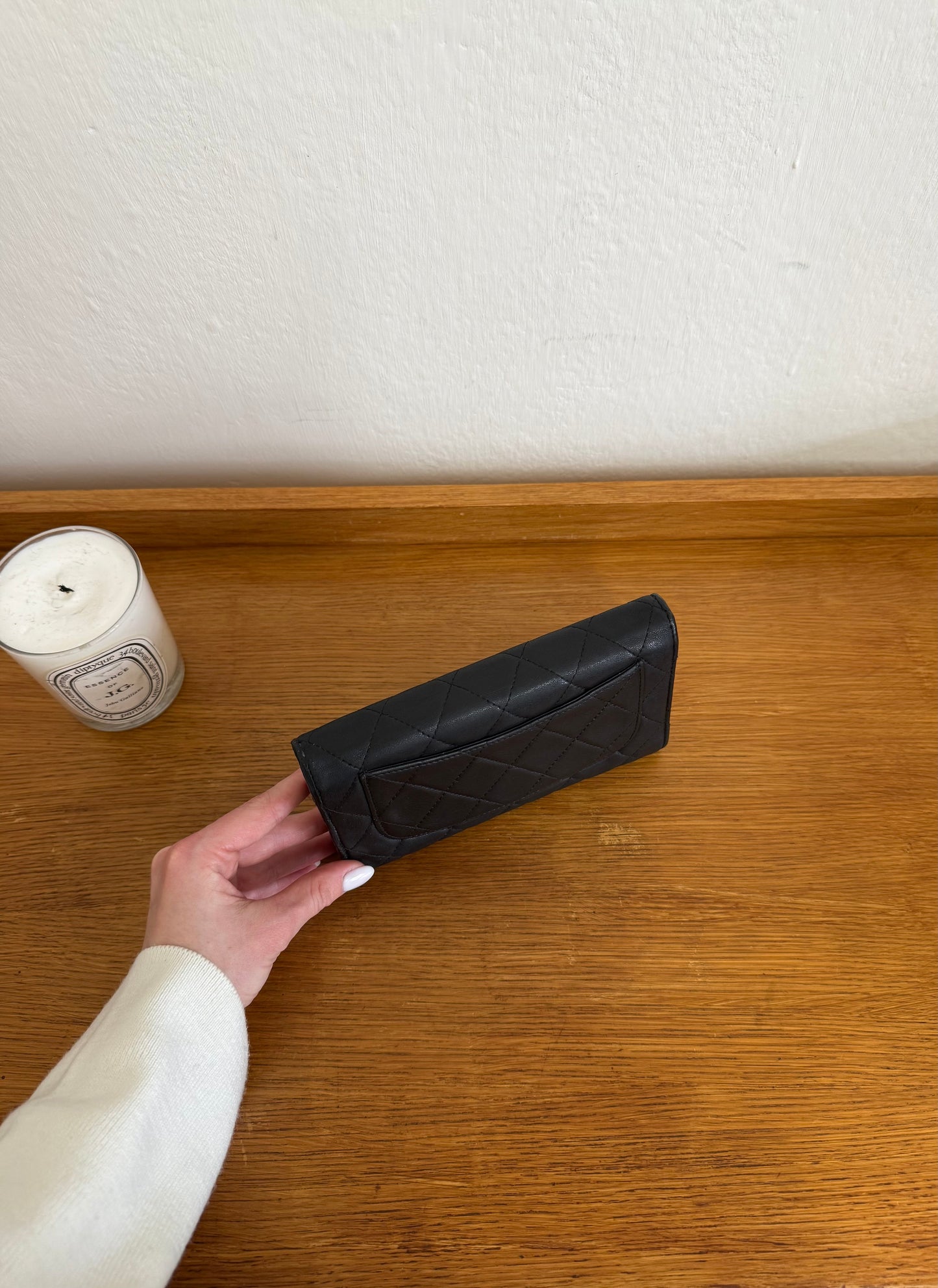 SERIES 12 CHANEL LONG WALLET LAMBSKIN BLACK