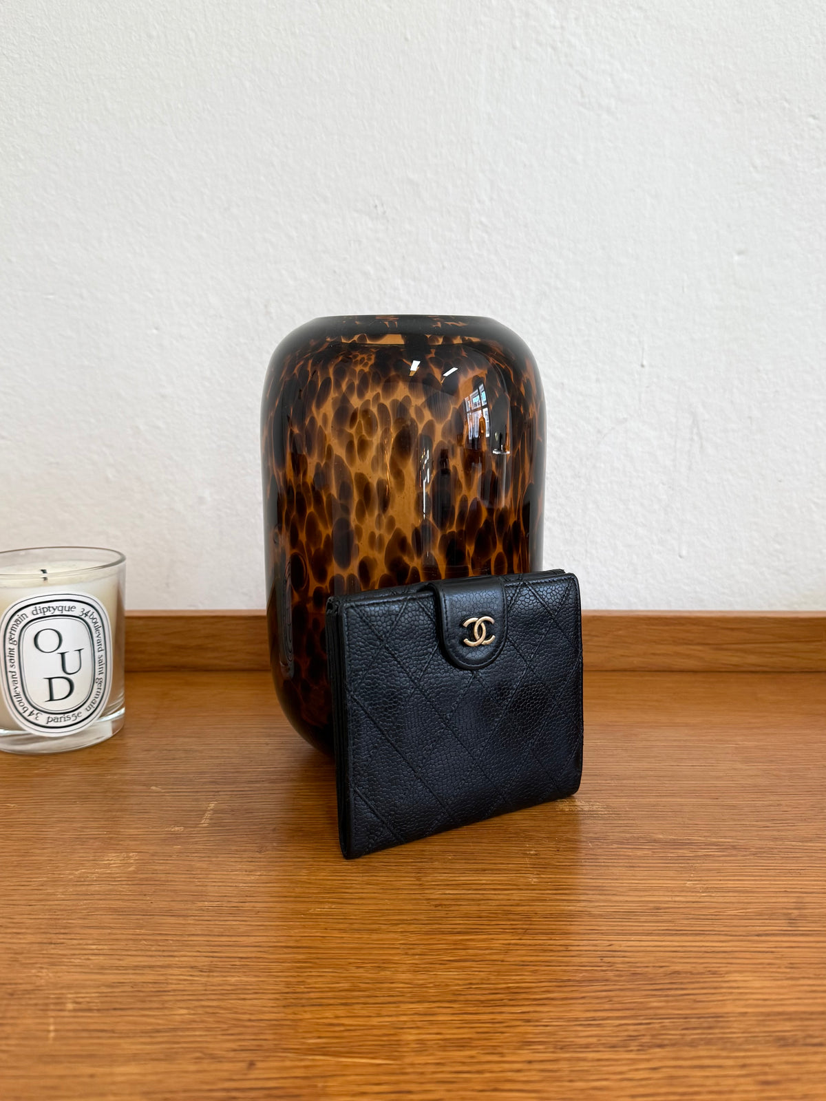 CHANEL CAVIAR DOUBLE SIDED WALLET