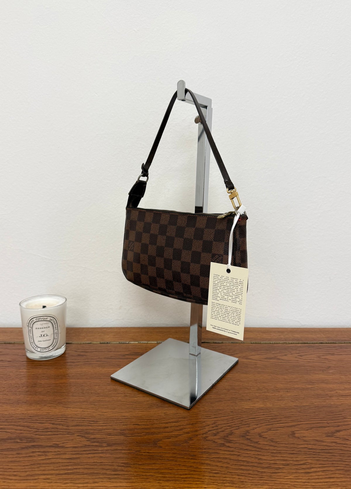 LV Pochette Damier Ebene Canvas