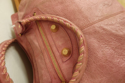 BALENCIAGA "CITY" BAG GIANT VELO PINK
