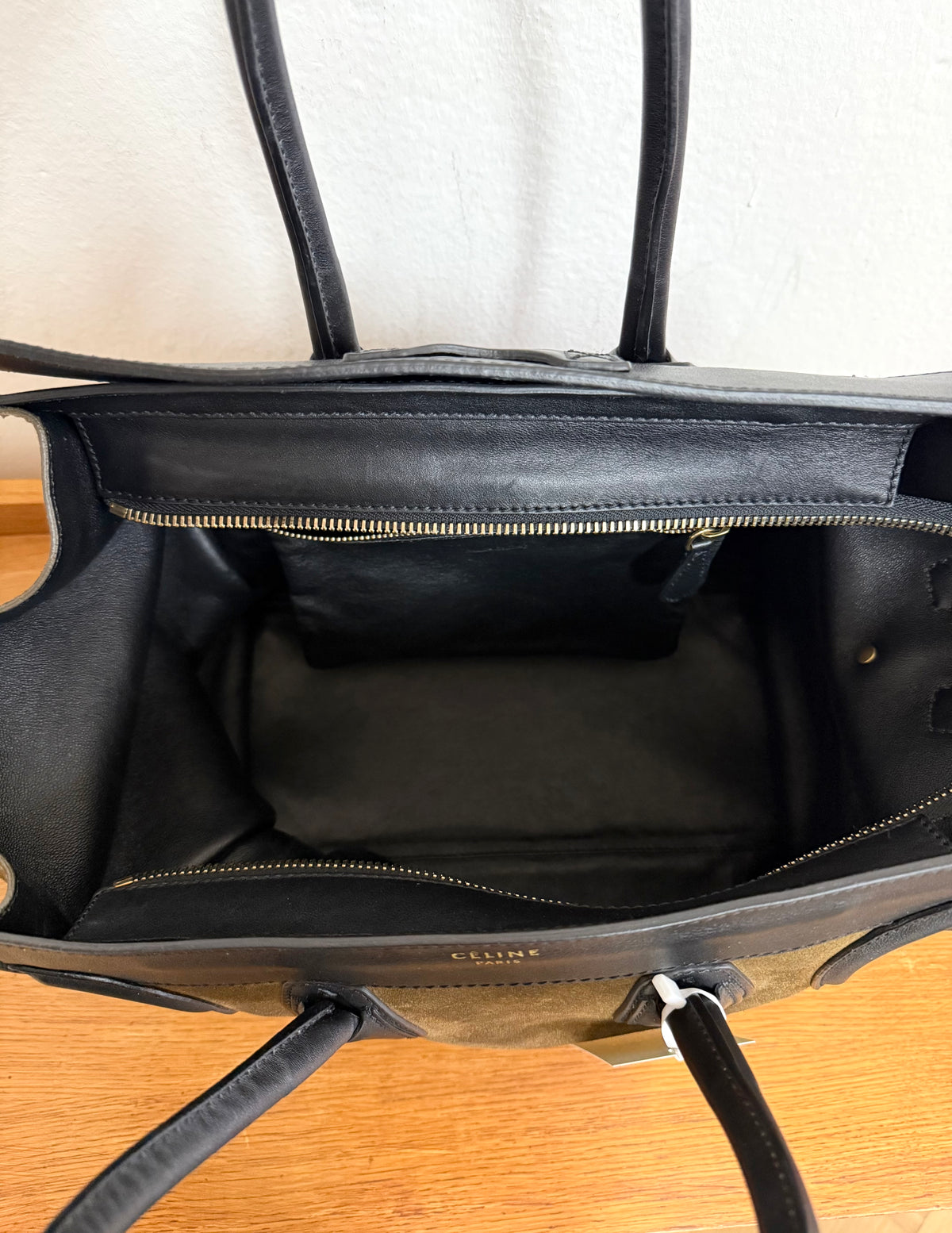 CELINE LUGGAGE BY PHOEBE PHILO SUEDE BAG
