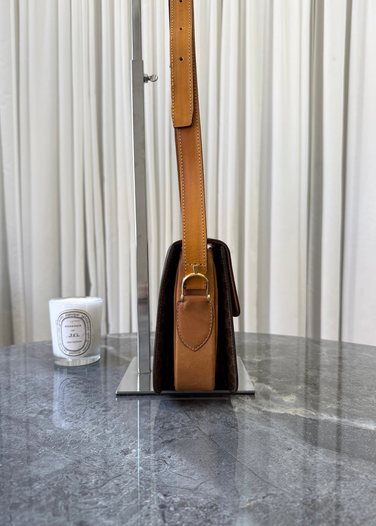 Vintage Celine Macadam kabelka se sponou horse carriage, foto 8
