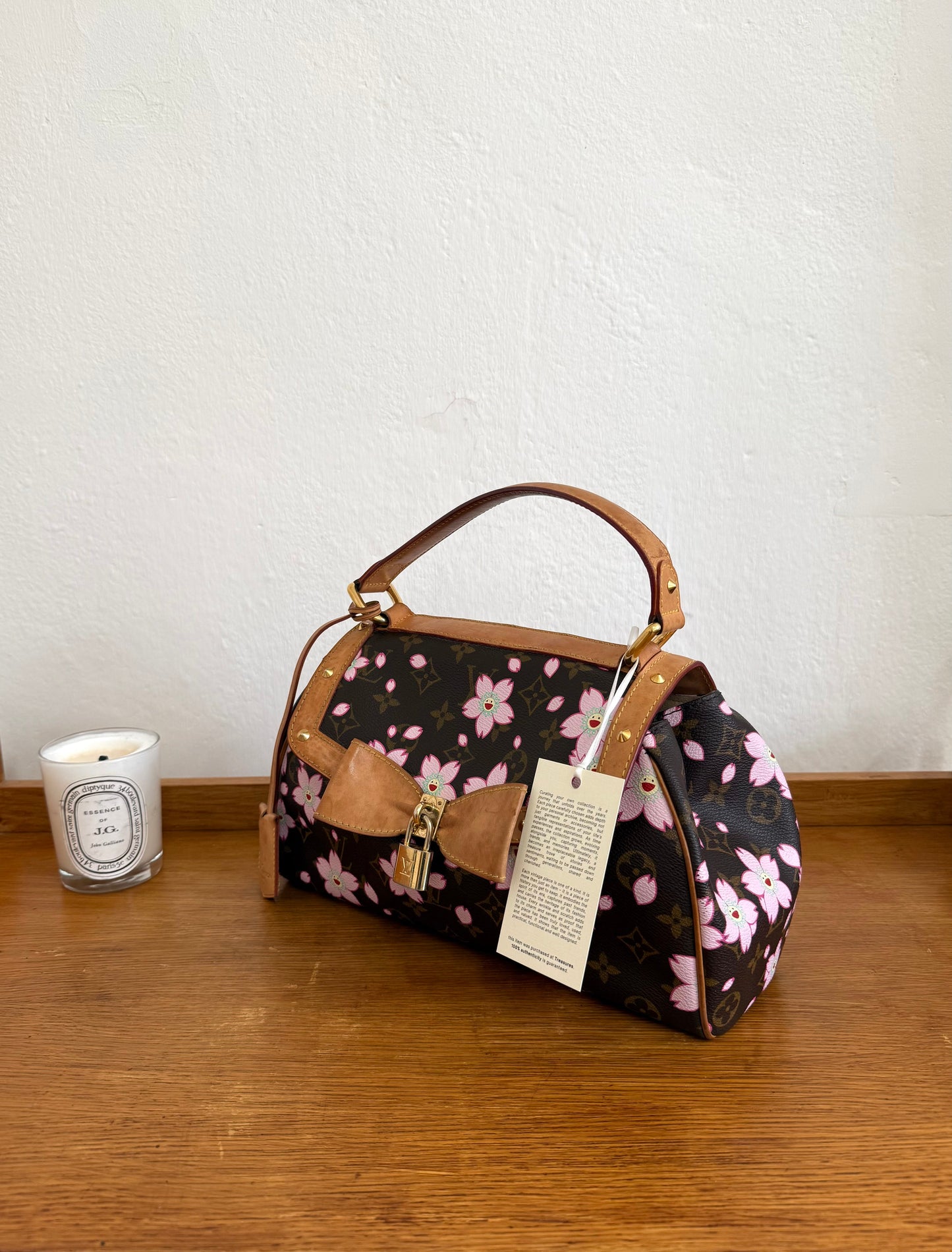 LV TAKASHI MURAKAMI CHERRY BLOSSOM SAC RETRO BOW
