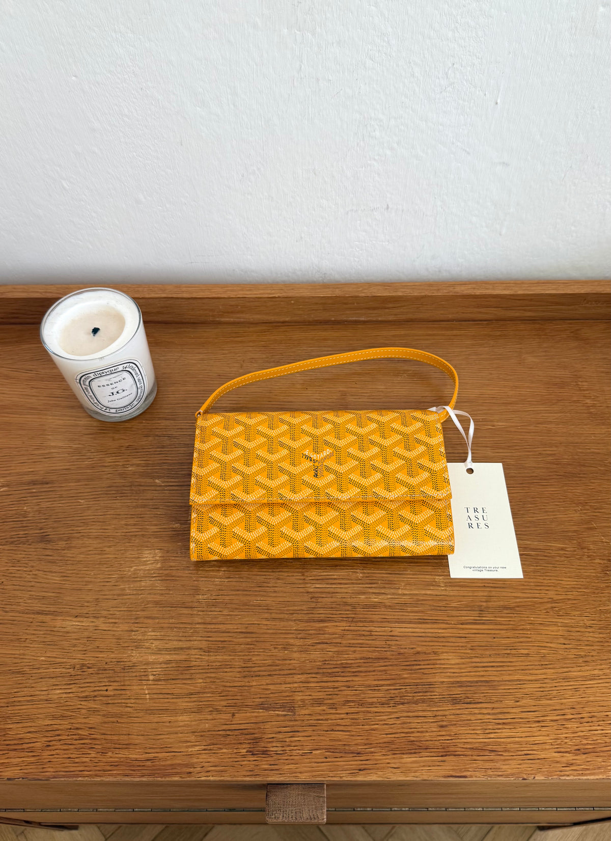 Goyard Varenne ve žluté barvě s monogramem Goyard, foto 10