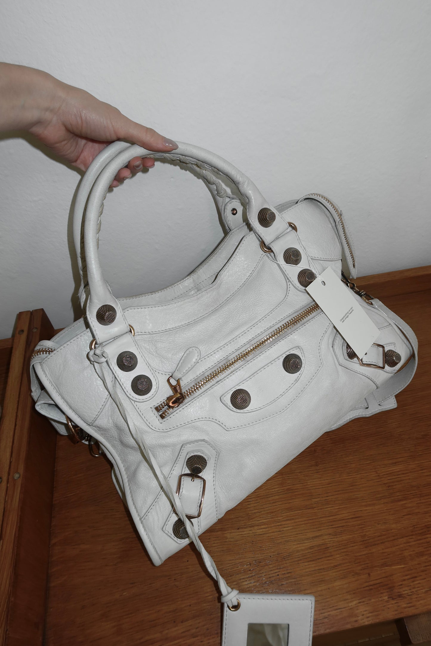 BALENCIAGA CITY BAG CREAM