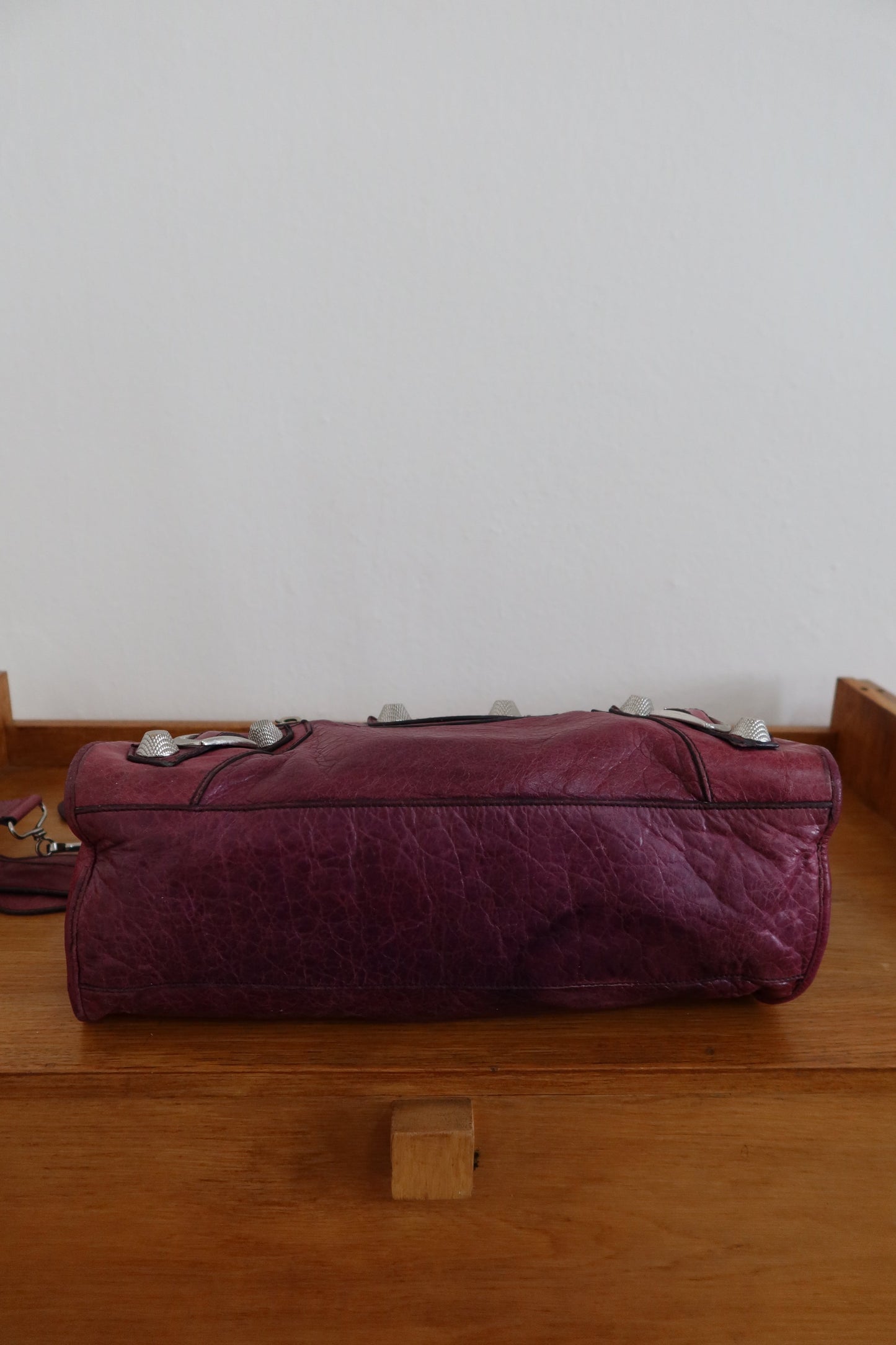 BALENCIAGA CITY BAG IN GRAPE