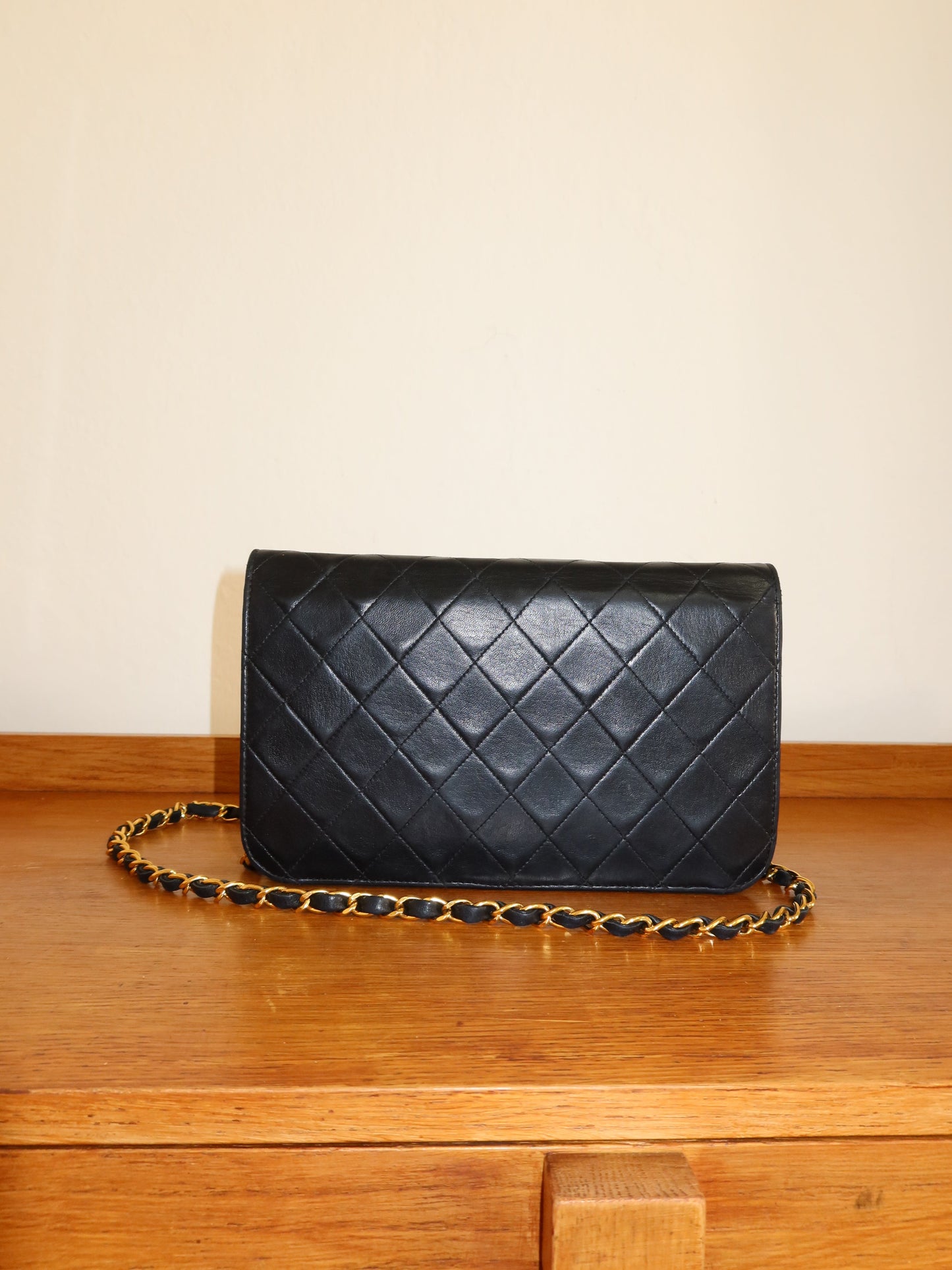 CHANEL SINGLE FULL FLAP BAG 24K GOLD