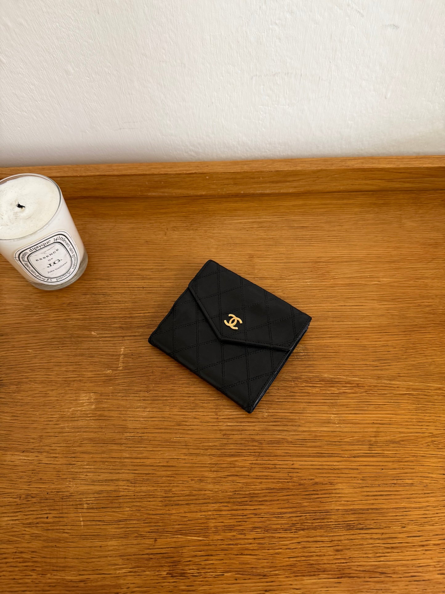 CHANEL LAMBSKIN DOUBLE SIDED WALLET