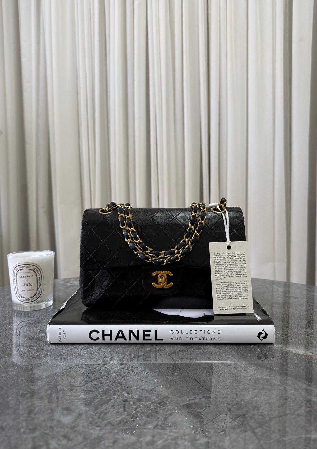 Chanel Classic Double Flap Bag Small Lambskin 24k Gold HW