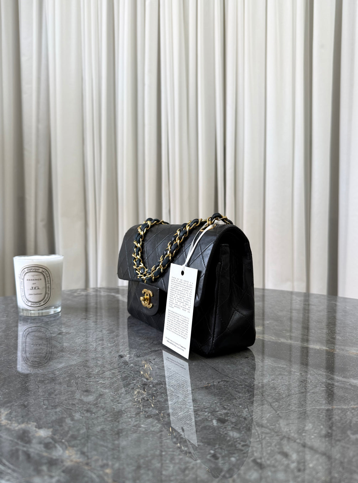 Chanel Classic Double Flap Bag Small Lambskin 24k Gold HW