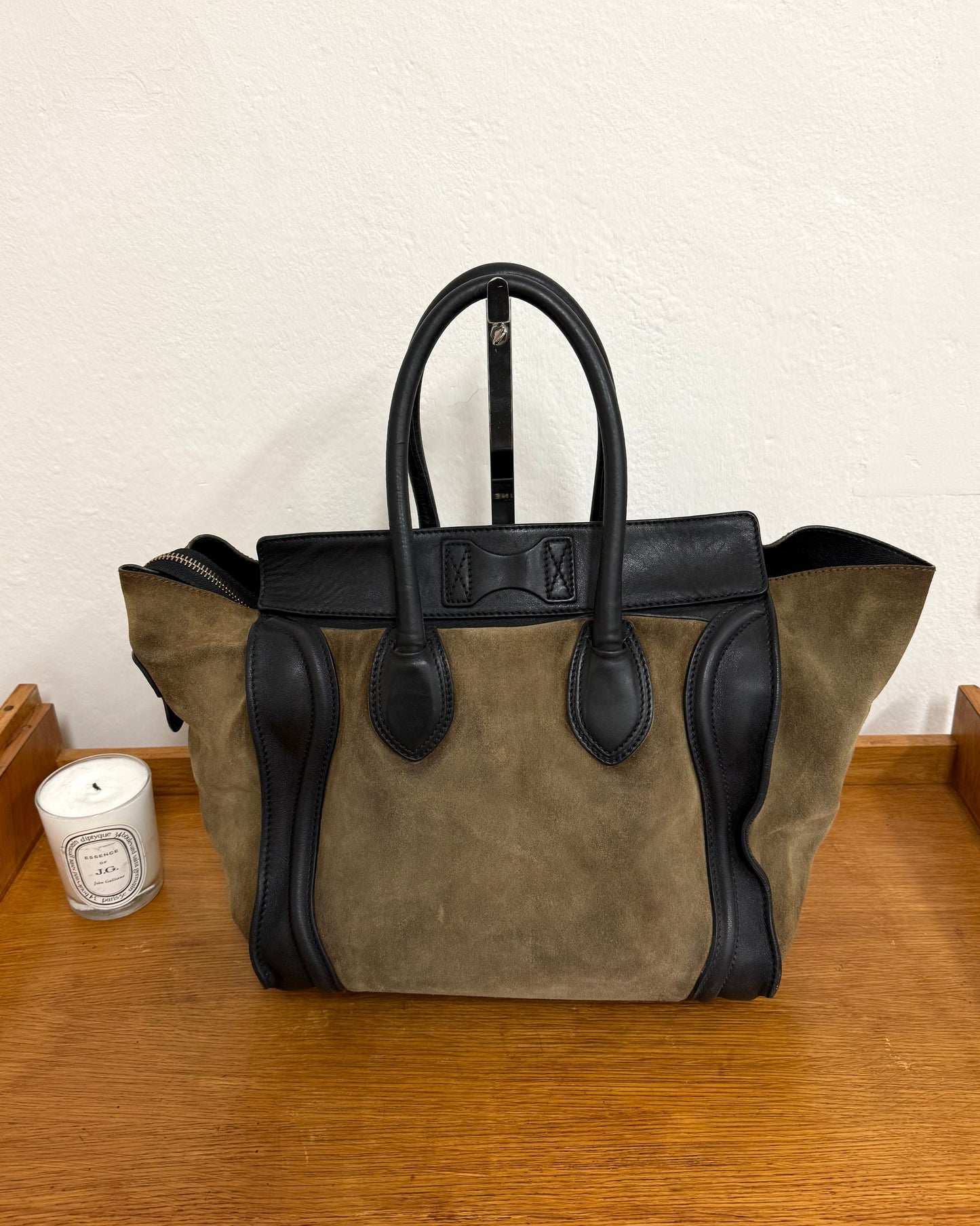CELINE LUGGAGE BY PHOEBE PHILO SUEDE BAG