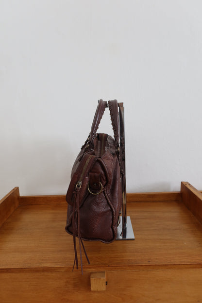 BALENCIAGA CITY BAG IN DARK BROWN