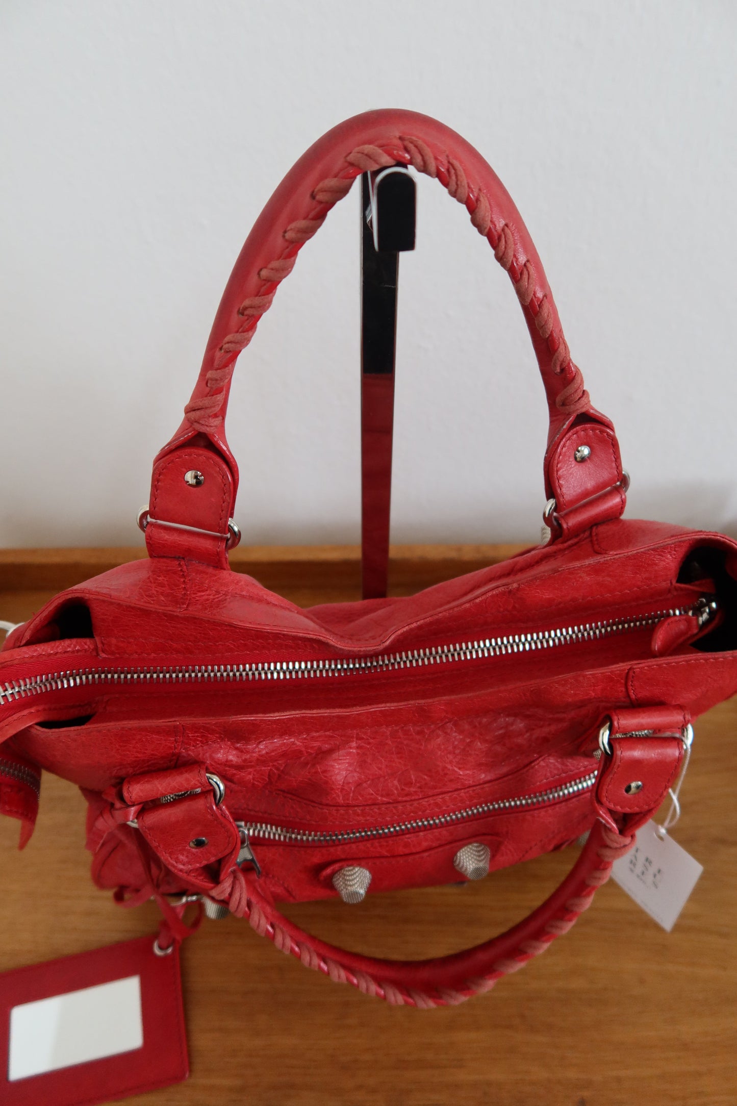BALENCIAGA CITY BAG IN RED