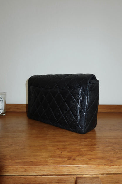 CHANEL CAVIAR SINGLE FLAP BAG