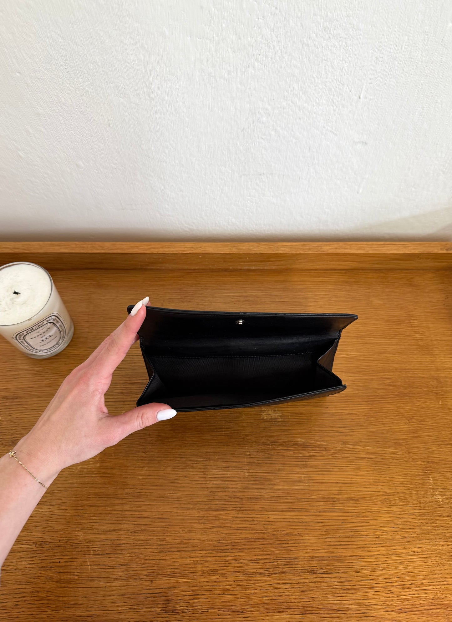 SERIES 14 CHANEL MATELASSE LONG WALLET BLACK