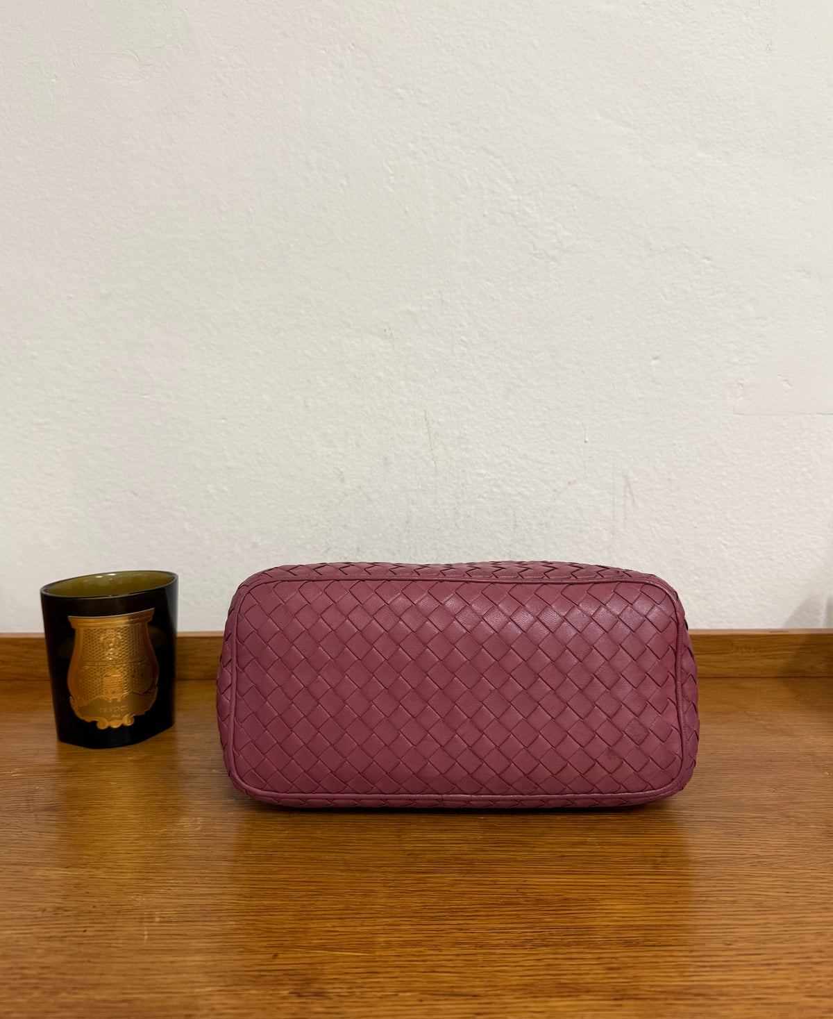 BOTTEGA VENETA INTRECCIATO SHOULDER BAG PINK