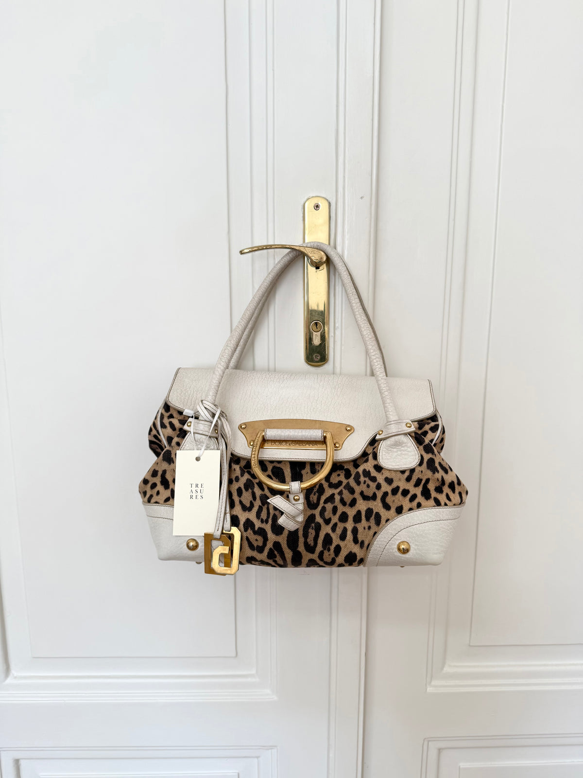 DOLCE & GABBANA LEOPARD SHOULDER BAG