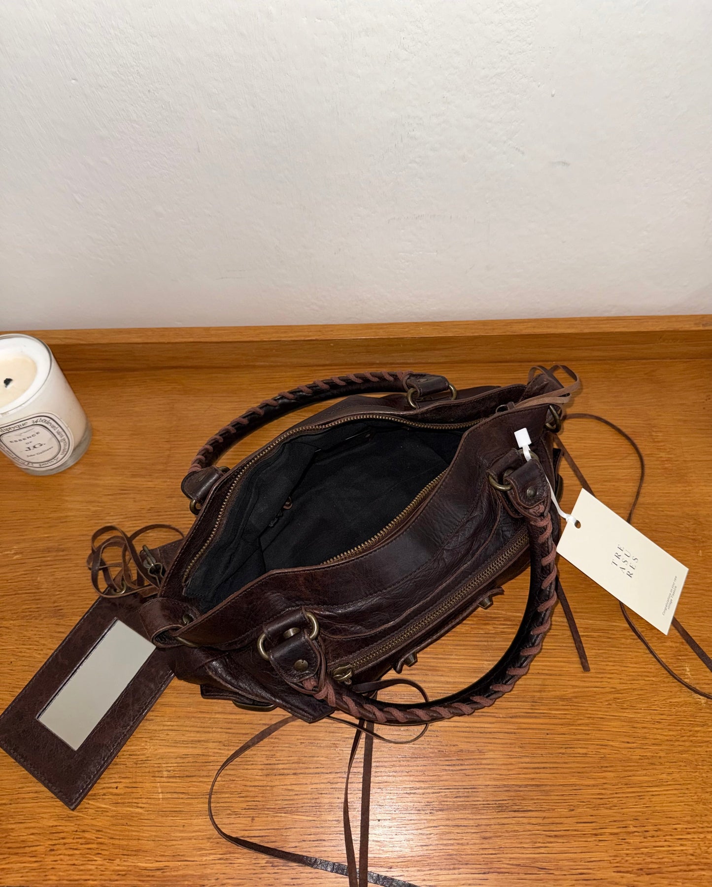 BALENCIAGA FIRST “SMALL CITY” BAG BROWN
