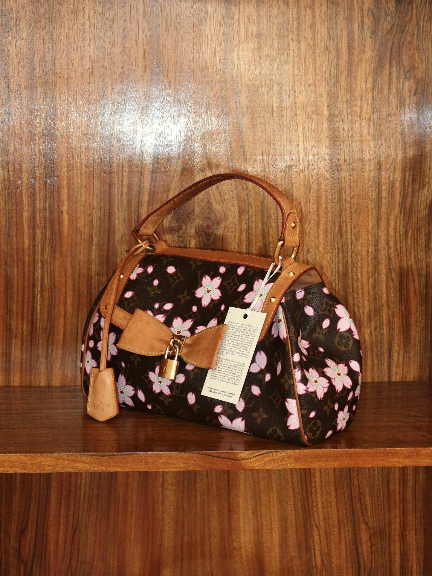 LV TAKASHI MURAKAMI CHERRY BLOSSOM SAC RETRO BOW
