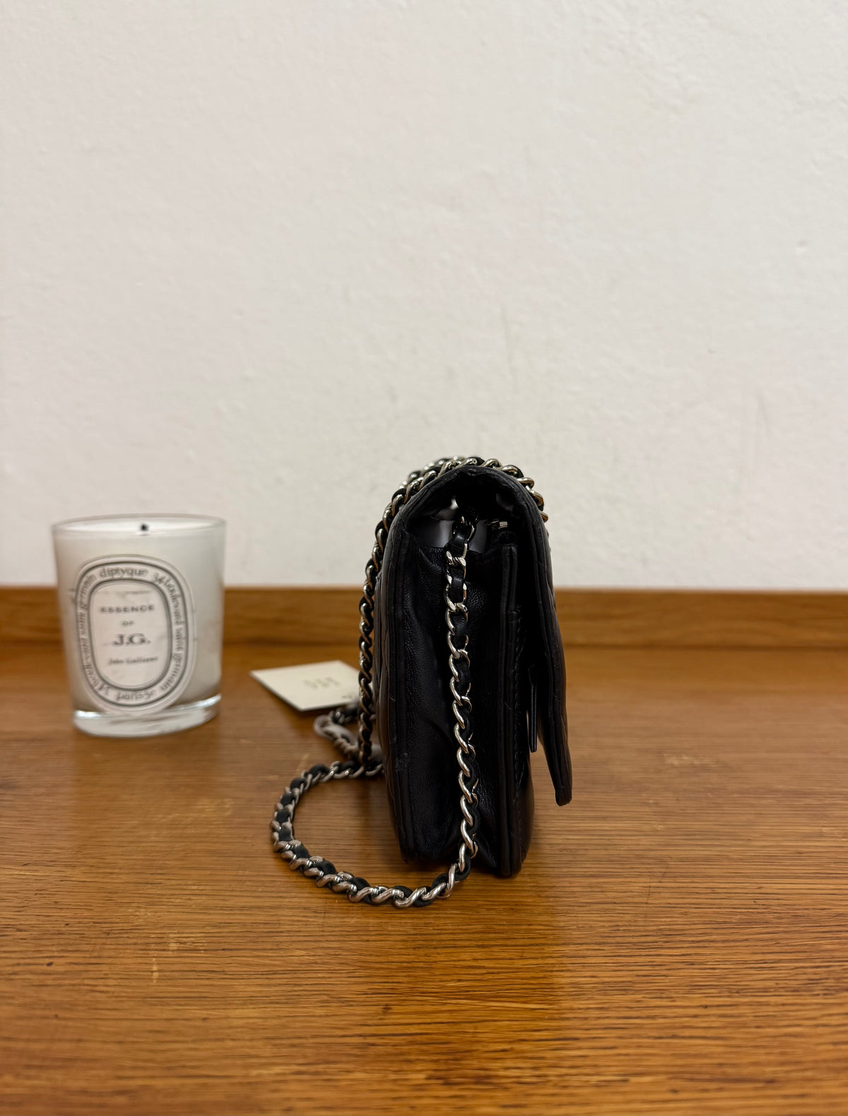 CHANEL WOC BLACK LAMBSKIN