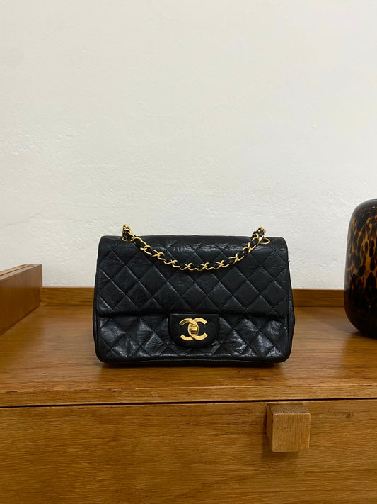 CHANEL REVERSE CC DOUBLE FLAP BAG