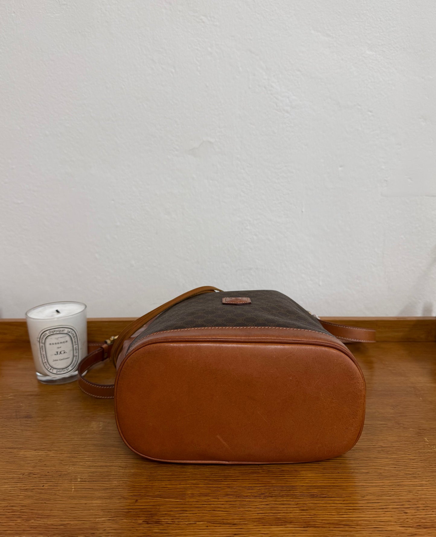 CELINE MACADAM BUCKET BAG