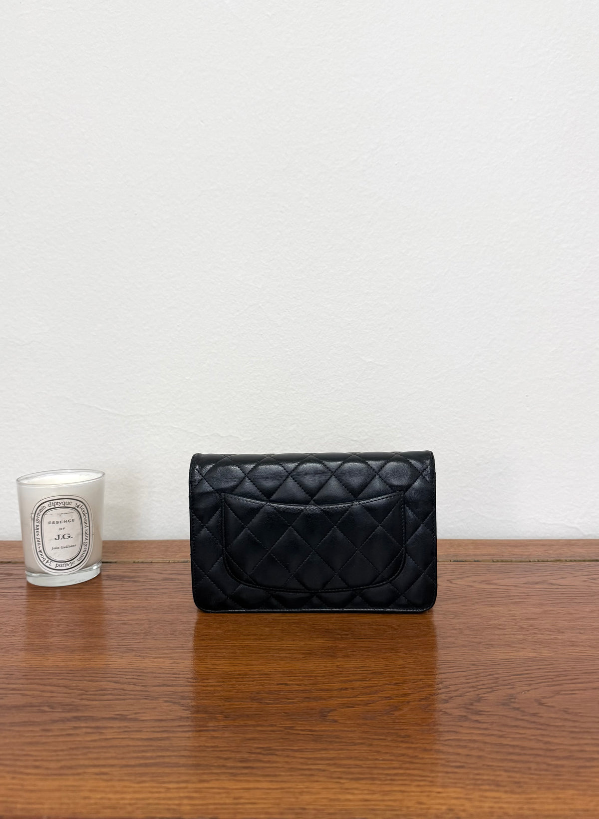 CHANEL WOC BLACK LAMBSKIN