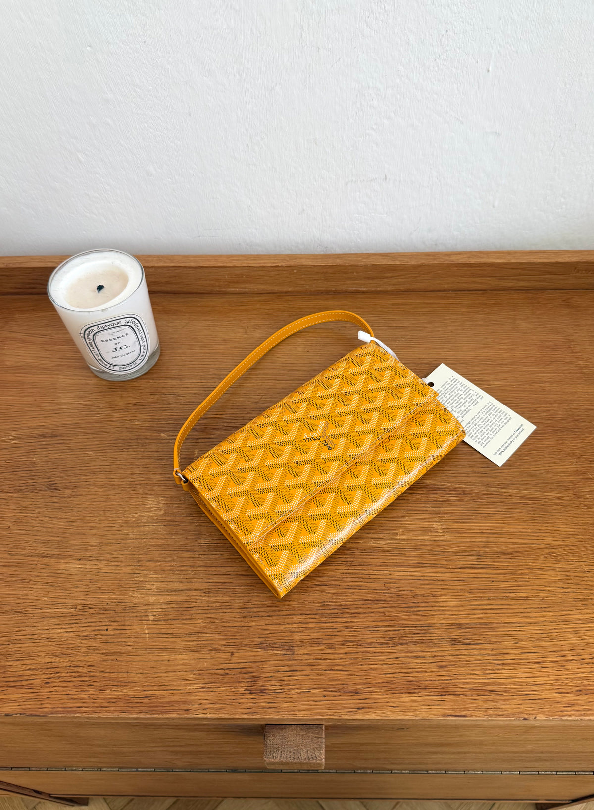 Goyard Varenne ve žluté barvě s monogramem Goyard, foto 11