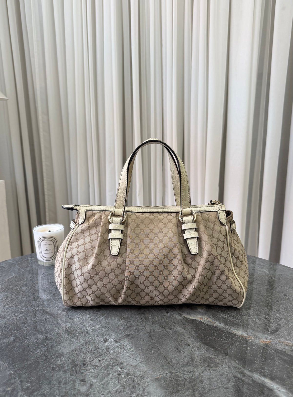 Celine Macadam Canvas Handbag