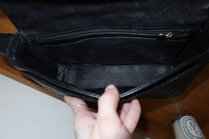 CHANEL CAVIAR SINGLE FLAP BAG