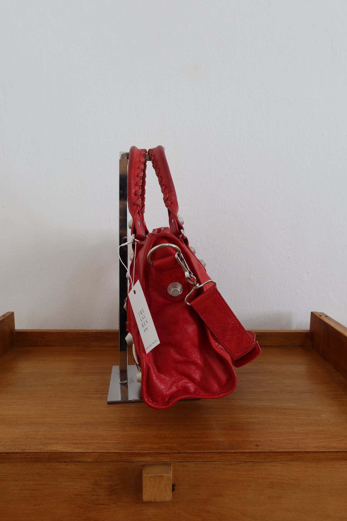 BALENCIAGA CITY BAG IN RED