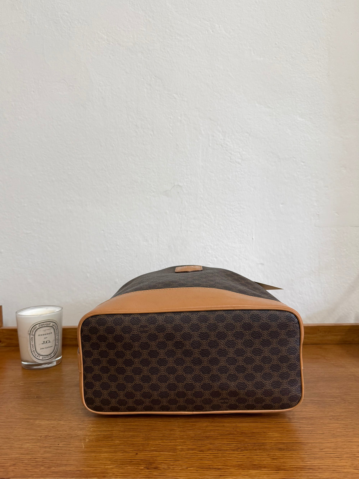 CELINE MACADAM BUCKET BAG & POUCH