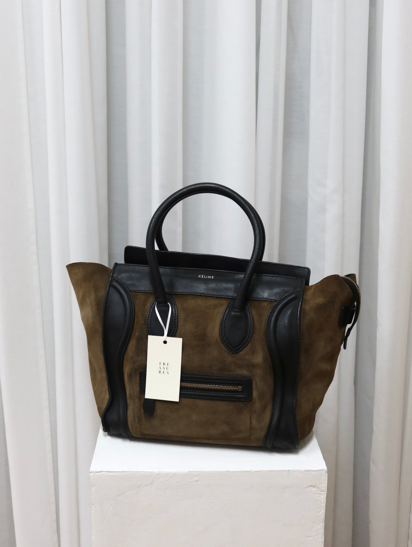 CELINE LUGGAGE BY PHOEBE PHILO SUEDE BAG