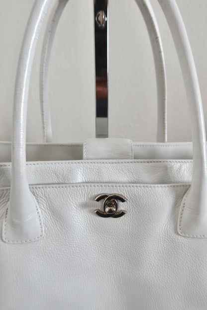 CHANEL EXECUTIVE TOTE BAG WHITE